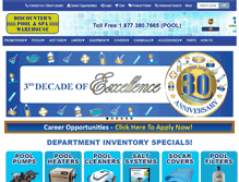 Tablet Screenshot of discounterspoolandspa.com